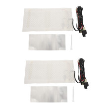 2X 12V Universal Motorcycle ATV UTV with  Heated  Cushion Carbon Fiber  Heater Heated Pad
