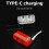 Bicycle Light Kit Waterproof TYPE-C Rechargeable Multimodal Magnetic T 5