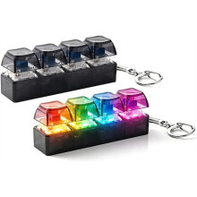 Toetsenbord-Fidget-Speelgoed met LED-Verlichting, -Antistresstoetsenbord, Clicker voor Stressverlichting, voor Volwassenen, Kinderen, Kantoor en