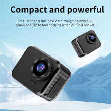 HD Action Camera with 1.54 Inch Screen Long Battery Life Portable for Cycling Outdoor Recording