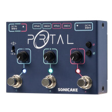 SONICAKE QDS-06 Portal Active Signal Mixer, Analog  Selector, ABY&FX Loop 3 Channels Multi Effects Pedal Footswitch