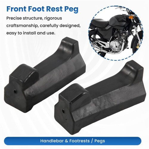2Pcs Front Foot Rest Peg Rubbers Footrest Handlebars for  YBR 125 1