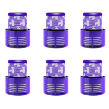 6PCS HEPA Filter Compatible with Cyclone V10 Series SV12, SV27 Vacuum Cleaner Part Washable Filters