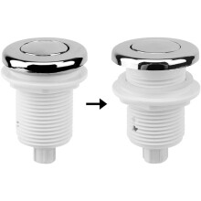 Tub Spa Massage Bath Garbage Disposal Air Push Button Garbage Disposal Sink Top Air Button (White,Size:32mm)