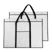 2er-Pack Große Aufbewahrungstaschen für Poster, Pinnwände und Kunstmappen