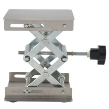 Élévateur de Laboratoire Scientifique - 100 X 100Mm Support de Laboratoire En Acier Inoxydable Support de Table Ciseaux Laboratoire-Ascenseur