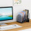 5-Section Desk File Organizer, Metal Mesh Folder Organizer for Documents, Mail & Office Papers 3