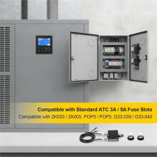 HVAC Resettable Fuse Kit 3AMP & 5AMP, 24V AC/ & 125/250V AC with Alligator Clips for Electrical Testing