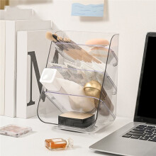 Organizador de Mesa para Canetas e Artigos de Papelaria, Transparente, Inclinado, para Banheiro, Multifuncional B