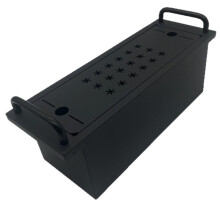 Organisateur de Table en Acier au Carbone pour Repas en Plein Air et Rangement pour Pique-Niques B
