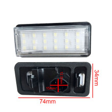 2X Car License Plate Light License Plate Light for  Land  /  Gx470 81270-60330