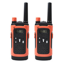 Walkie-Talkie Infantil com Alcance de 80-100 Metros, Rádio Eletrônico para Crianças, Interfone com Voz, Brinquedo para Uso Externo com Visor LCD