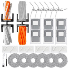 28 Pcs Replacement Parts for ROMO S/ROMO A/ROMO P Vacuum Cleaner Parts Main Side Brush Dust Bag Mop Pads Filters