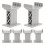 12-Pack Grey Railway Bridge Supports Compatible with Wooden Train Systems 1