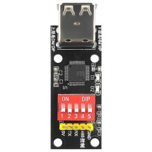 CH9350 HID-zu-Seriell-Konvertermodul für Tastatur, Maus, Barcode-Scanner, USB zu TTL, RS232, UART, Virtueller COM-Port