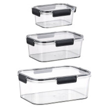 Kühlschrank-Vorratsdosen, Wiederverschließbare Küchenbehälter, Lebensmittelechte, Transparente Lunchboxen