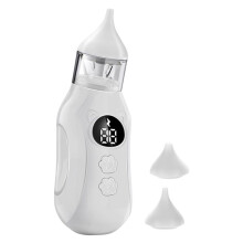 Aspirador Nasal Eléctrico para Bebés, Recargable, para Recién Nacidos, 9 Niveles de Succión, 2 Puntas de Silicona.