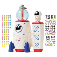 DIY Space Magic Balloon Kit, Sticker Decorated Balloons Toy for Kids, Air Pump Fun with Balloon