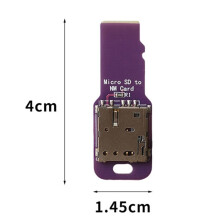 TF to NM Card Adapter Board TPC, External Extension Conversion Card Heat Dissipation Test Card Sleeves