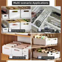 Expandable Plastic Storage Boxes, Multi-Purpose Folding Organizer, Drawer Storage Divider for Bedroom, Kitchen Storage