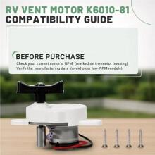 RV Fan Vent Lift Motor K6010-81 Fit for Fan-Tastic B Series 807350 803350