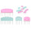20pcs Knit Blocking Pin for Crochet Projects, Sewing Lace Needlework Tool 6