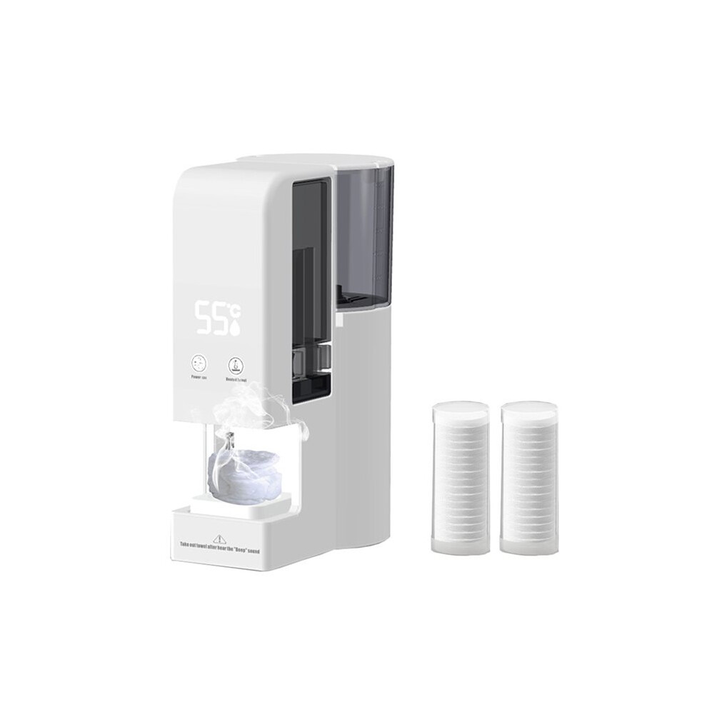 Hot Face Towel Warmer Machine,Automatic Hot Towel Dispenser,131F Adjustable Constant Temperature EU Plug