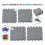 4pcs Knitting Blocking Mats, Needlepoint and Crochet 12.5"X12.5" Grid Boards Knitting Blocking Mats 6