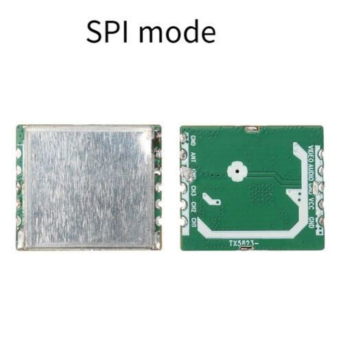 5.8G FM Audio/Video Transmitter Module TX5823 100mW Image Transmission Transmitter 8-Channel Module SPI Mode 1