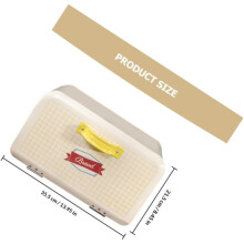 Large Capacity Iron Bread Storage Box with Flip-Top Lid, Household Bread Container and Snacks Organizer for Kitchen