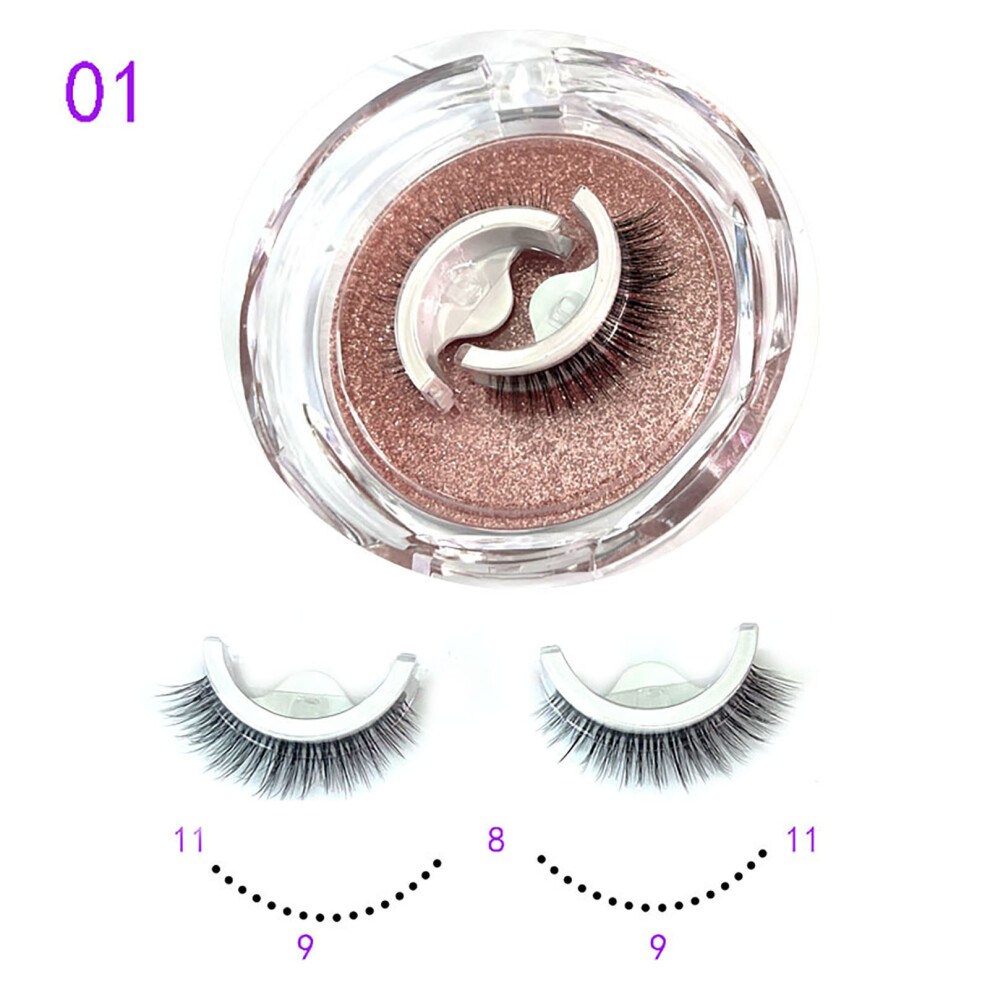Zhouq-Outdoors (1) Reusable Glue-Free False Eyelashes For Women