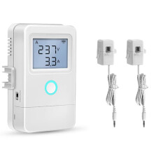 Tuya WiFi Monitor with LCD Display, over-Temperature Alarm, and CTs for Solar Power Systems B
