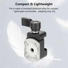 NATO Rail Clamp with Standard Rosette for Camera Cage Shoulder Rig Monitor Cage Rig Photography Studio