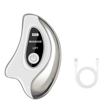 Elektrisches Gesichtsmassagegerät mit Hautschaber für Lifting, Straffung, Anti-Falten, Reduzierung Von Doppelkinn und Hautpflege