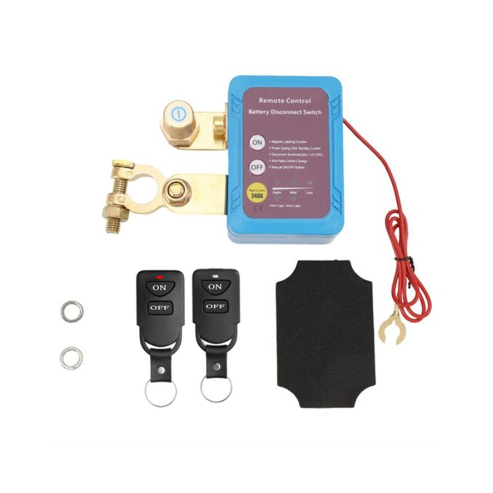 12V/24V 240A Remote Control Battery Disconnect For Car Boat Automatic Power-Off Battery Disconnect 4711150725830