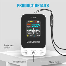 CO2 Carbon Dioxide Detector TVOC HCHO Air Quality Temperature Humidity Tester Gas Detector Co2 Meter Air Quality Sensor