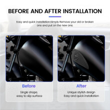1Pair Motorcycle Tank Traction Pad Side Gas Knee Grip Protector Anti Slip Sticker For Black