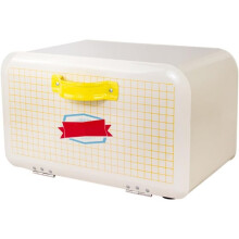 Panera de Hierro de Gran Capacidad con Tapa Abatible, Ideal para el Hogar y Organizador de Refrigerios en la Cocina.