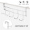 5 Hooks Over Door Home Bathroom Kitchen Coat Towel Loop Hanger Rack Holder Shelf,Silver 10
