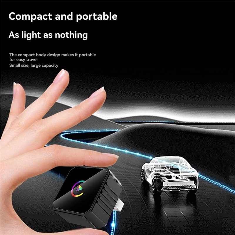 2in1 Wireless Carplay Android AUTO AI Box Voice+WiFi & BT5.0 USB ...