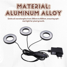 Grow Lights for Indoor Plants, 144 LEDs Full Spectrum LED Plant Grow Light, 5V/3A Under Cabinet Grow Lamp EU Plug
