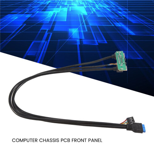 60cm Front Case Panel USB3.0+USB3.0+HD Audio Jack  I/O Board+Internal Wire USB Bezel  DIY Case Extension 1