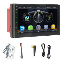 Lecteur MP5 Portable avec Écran de Navigation 7 Pouces pour Voiture, Compatible pour Android Auto et