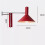 Foldable Metal Wall Light - Modern Folding Swing Arm Sconce for Bedside & Bar, Minimalist Extendable Lamp Red 6