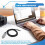 Type-C to -Compatible USB3.1 4K HDTV Cable for Android Phone to Connect TV Same Screen Device Cable 2M 4