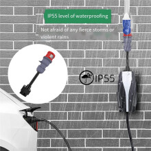5-Adriges EV-Ladeverlängerungskabel, 30 cm, 5-Poliger CEE-Adapterkopf für Model S 3 XY 32A Netzteilanschluss