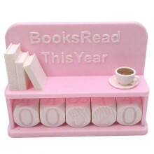 Year Book Tracker Sign 3D Printed Reading Challenge Counter Sign,Reusable Library Book Counter,Home Reading Decor
