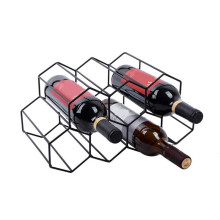 Racks de Vinho Rack de Vinho de Bancada, Suporte para Garrafa de Vinho, Rack de Vinho Pequeno Piso AutôNomo, Suportes de Vinho Gold
