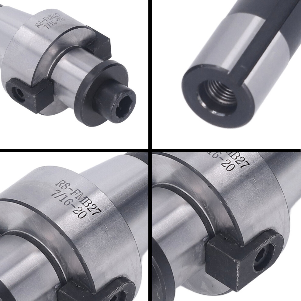 Molybdenum Steel R8 Mill Arbor Adapter-image-OPC-PV7M7T5-NEW