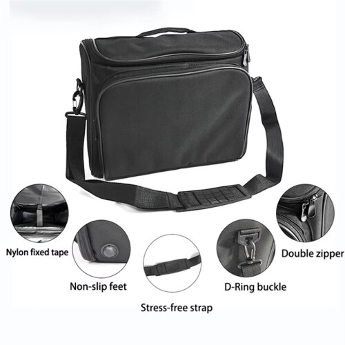 Projector Storage Bag Projector Case for X20 T4  T2A M5 LED96 Support Most LED Projector Multi-Function Bag 1